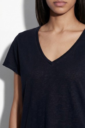 American Vintage T-Shirt mit V-Ausschnitt