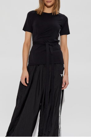 Y-3 T-shirt with drawstrings
