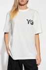 Y-3 WHITE T-shirt with printed logo
