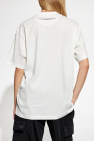 Y-3 WHITE T-shirt with printed logo
