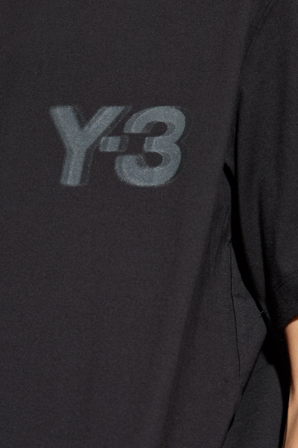 Y-3 Yohji Yamamoto T-shirt z nadrukowanym logo