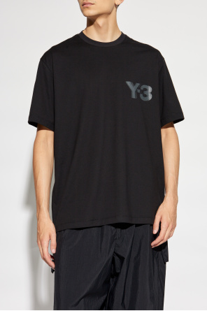 Y-3 Yohji Yamamoto T-shirt z nadrukowanym logo