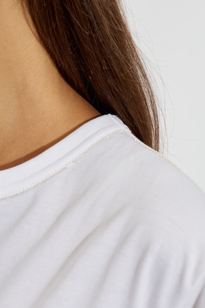 Fabiana Filippi T-shirt z połyskującymi cekinami