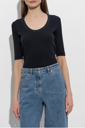 Fabiana Filippi T-shirt with shimmering sequins