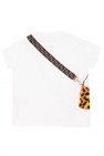 fendi skinny-cut Kids Logo T-shirt