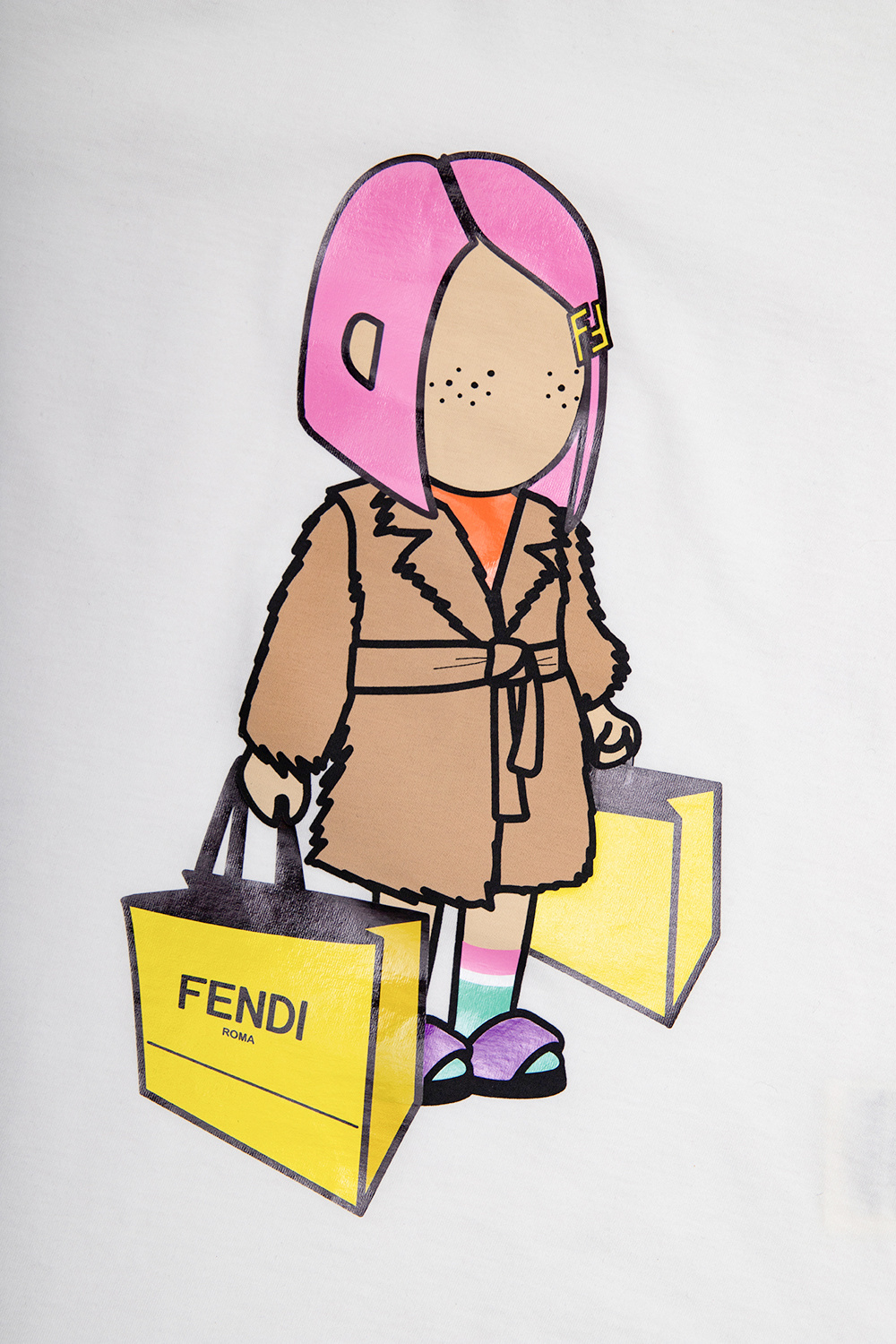 Fendi Kids Printed T-shirt