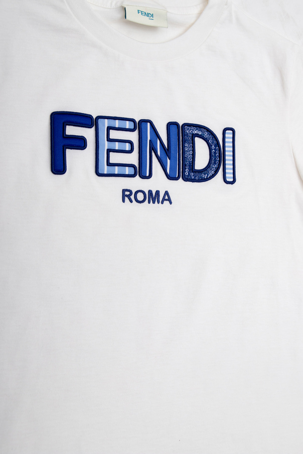 Fendi Kids dress with logo fendi dress