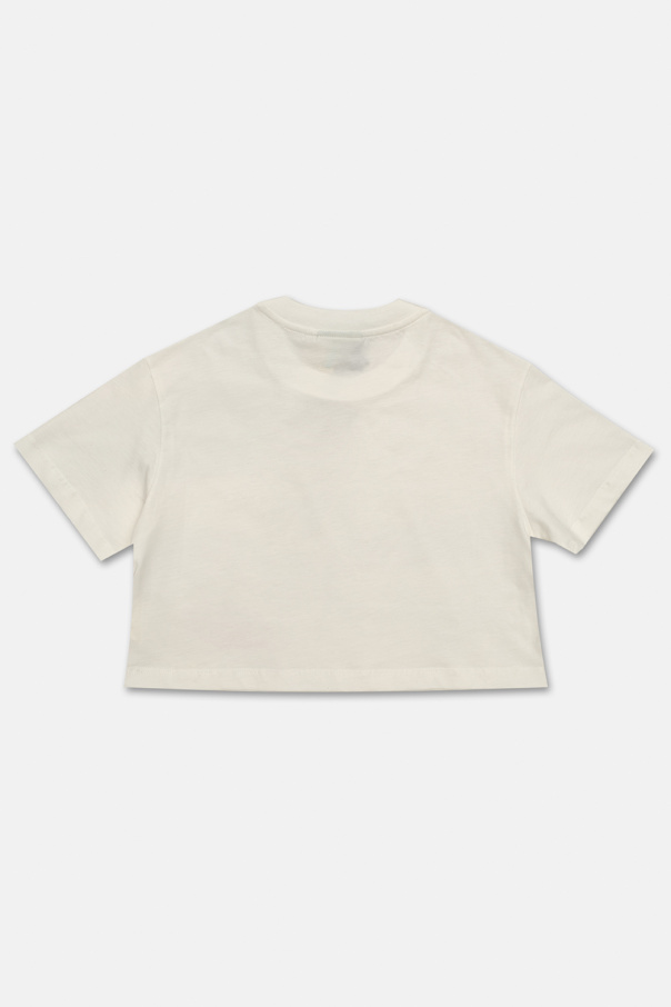 Fendi Kids Cropped T-shirt