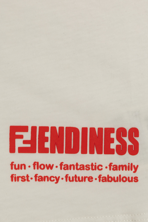 Fendi Kids Krótki t-shirt