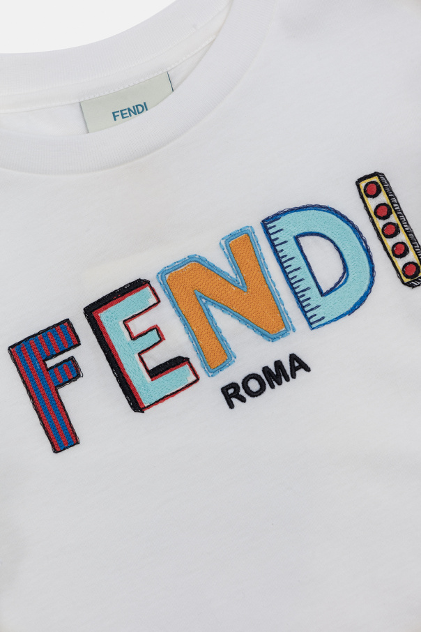 fendi Fun Kids T-shirt with logo