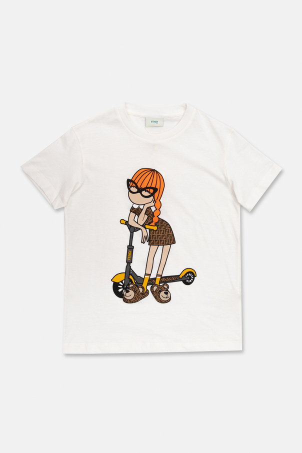 Fendi KLAPKI Kids T-shirt with logo
