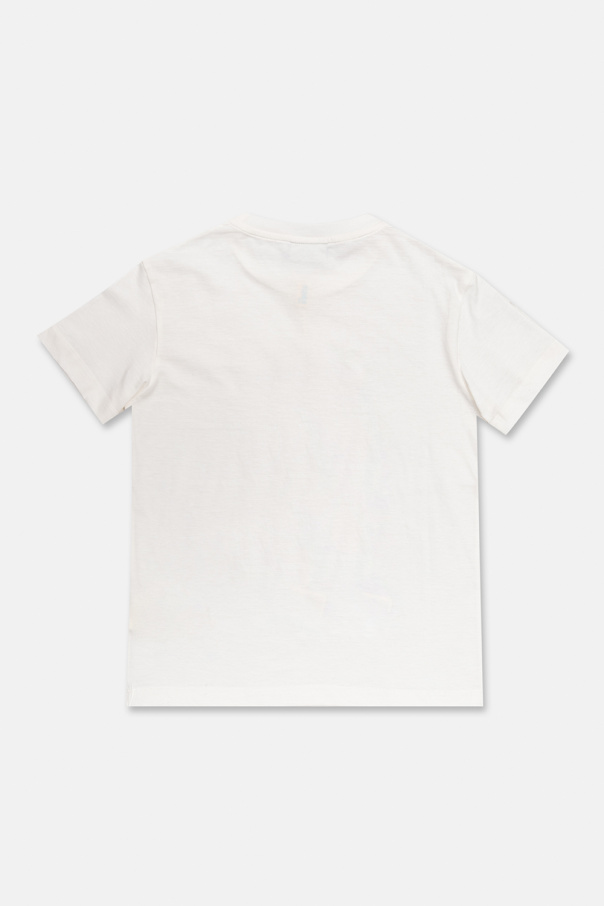 Fendi blend Kids T-shirt with logo