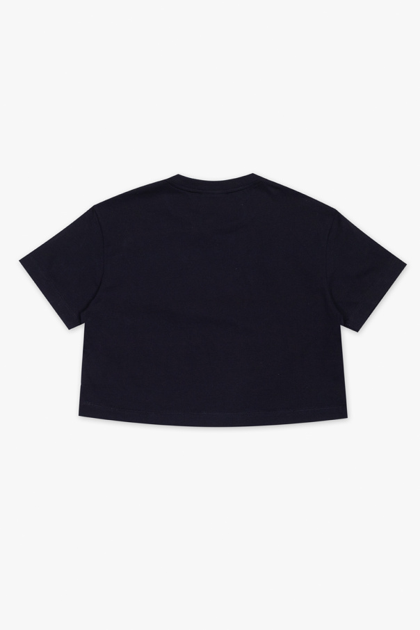 fendi logo-decal Kids T-shirt with logo