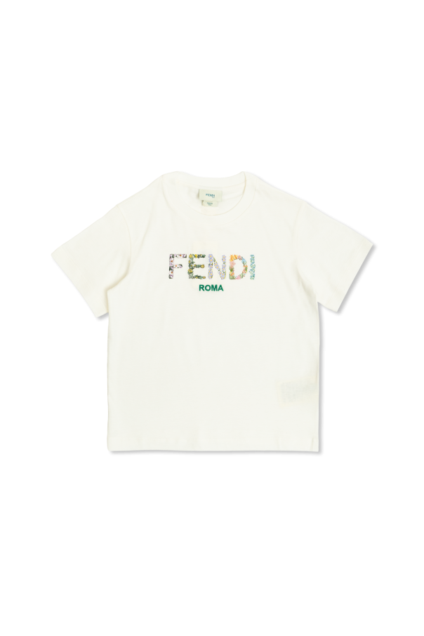 T-shirt with a colorful printed logo, zdjęcie 1 T-shirt with a colorful printed logo od Fendi Kids