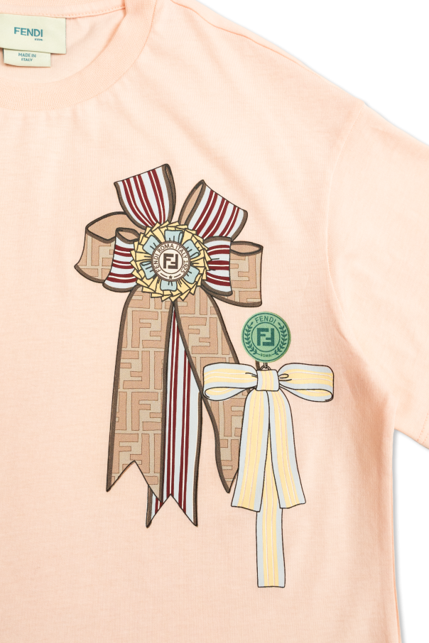 Fendi Kids Camiseta con estampado de colores