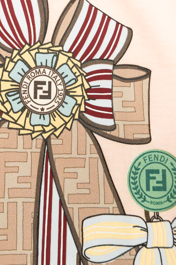 Fendi Kids Camiseta con estampado de colores