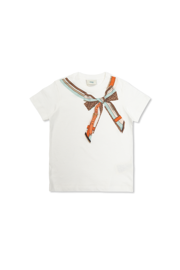 T-shirt with print od Fendi Kids