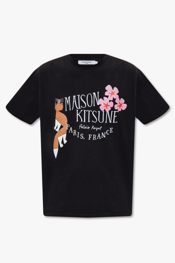 Maison Kitsuné Dolce & Gabbana logo print layered hoodie