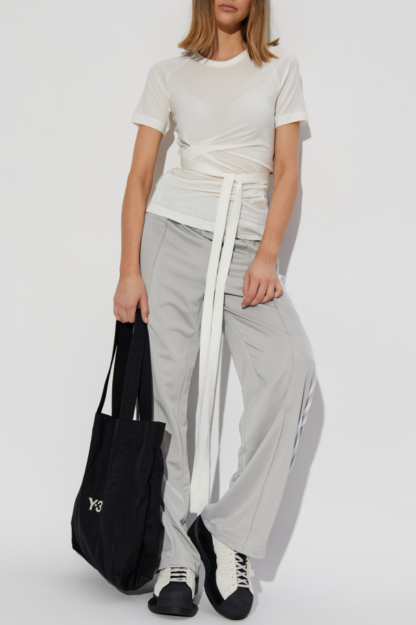 Y-3 T-shirt with drawstrings