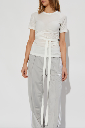 Y-3 T-shirt with drawstrings