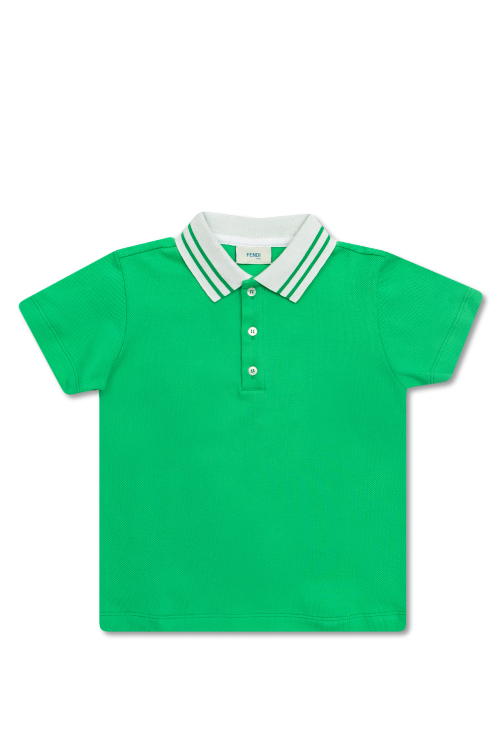 Fendi Kids Short-sleeved collar polo shirt