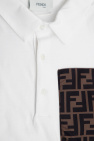 Fendi Kids WHITE Polo shirt with logo