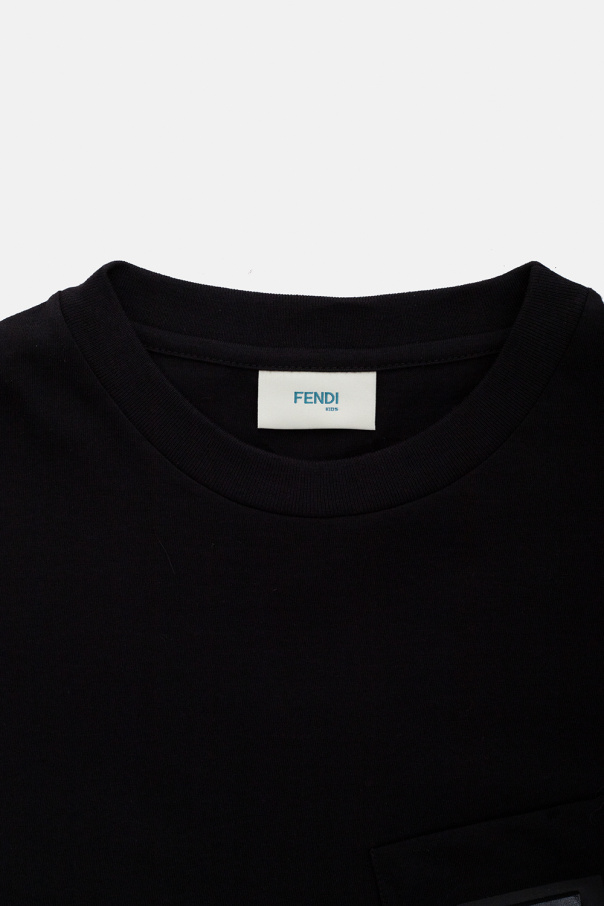 Fendi Kids logo printed sweatshirt fendi pullover