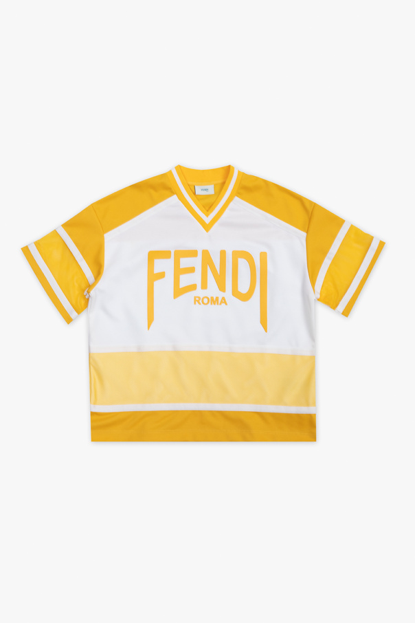 Fendi Kids fendi logo trackpants