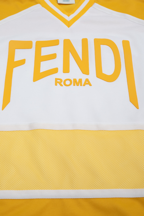 fendi padded Kids T-shirt with logo