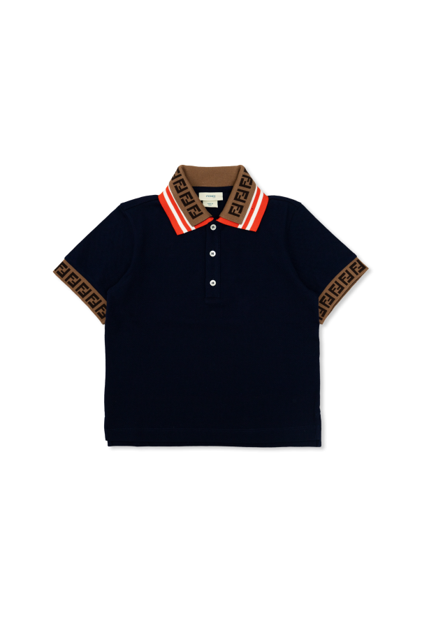 Fendi Kids Bawełniane polo