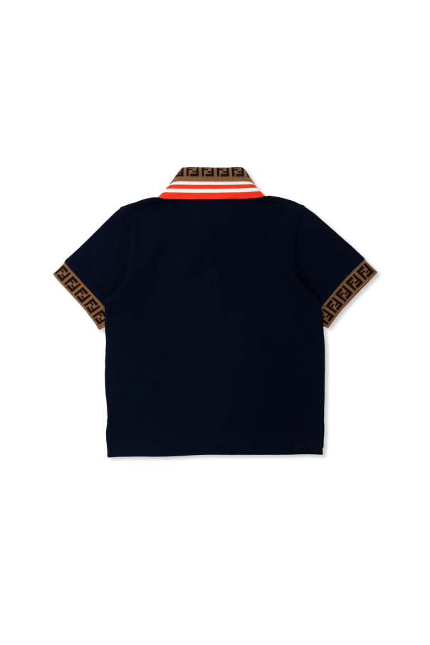 Fendi Kids Bawełniane polo