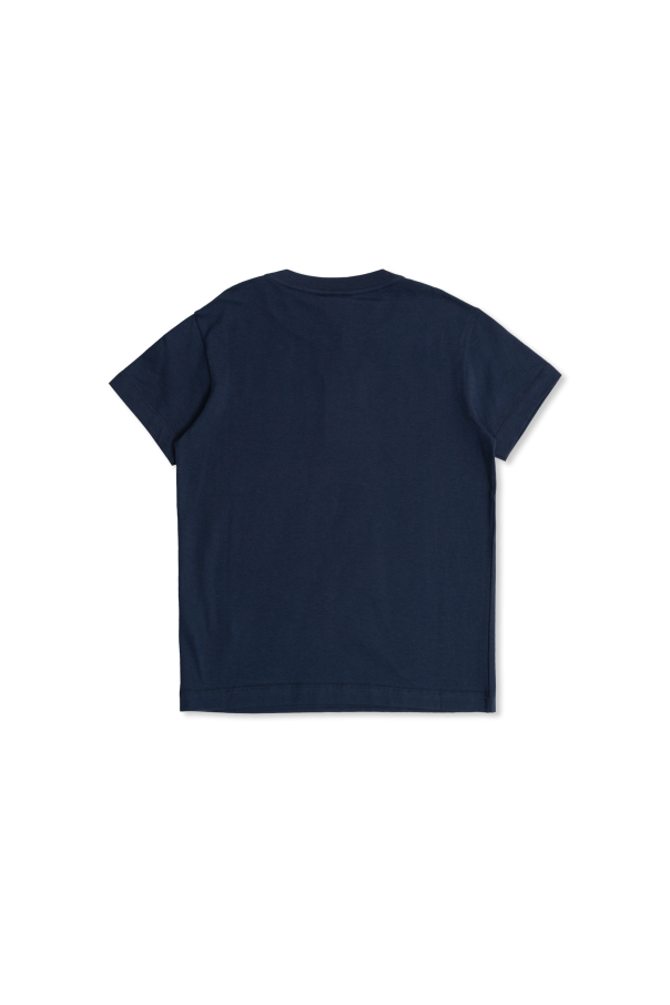 Fendi Kids T-shirt with a colourful printed logo