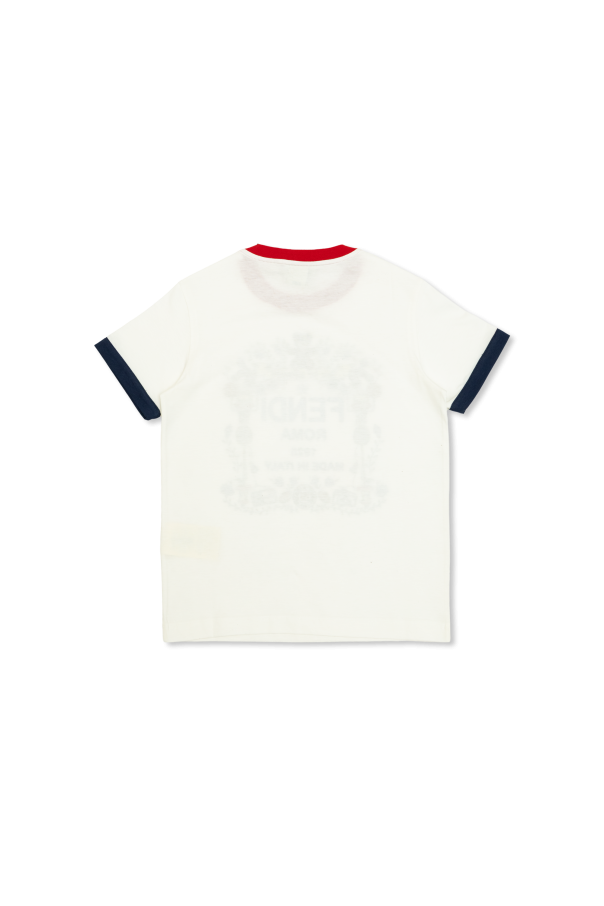 Fendi Kids T-shirt with a colorful print
