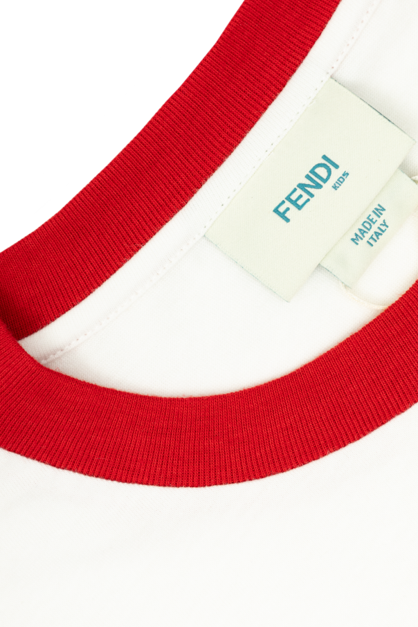 Fendi Kids T-shirt with a colorful print
