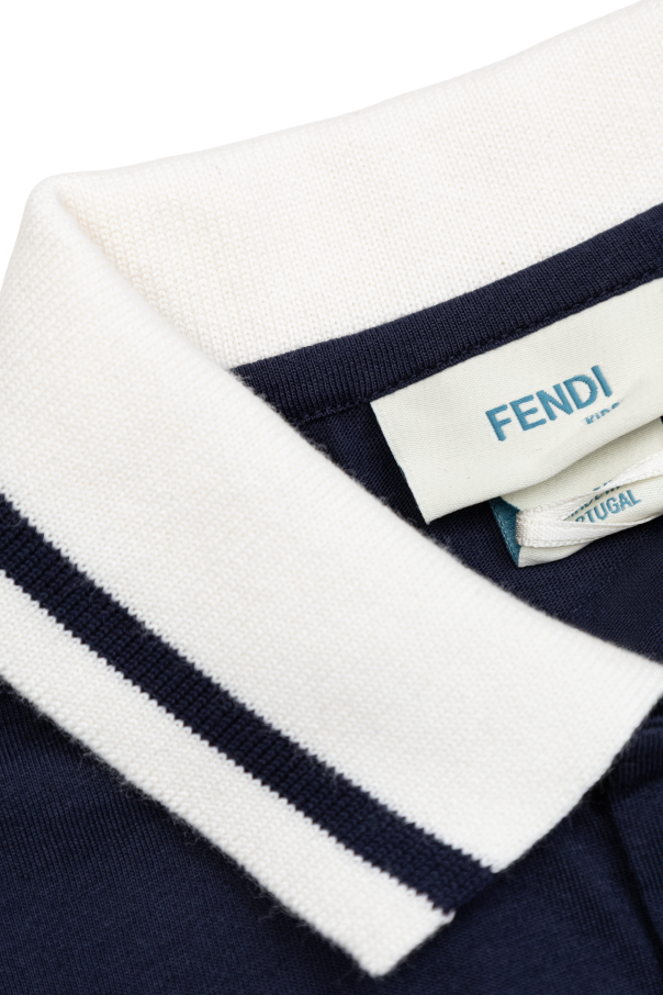 Fendi Kids Polo with logo