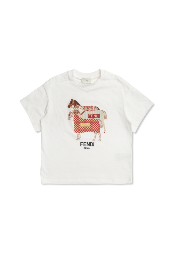 T-shirt with print od Fendi Kids