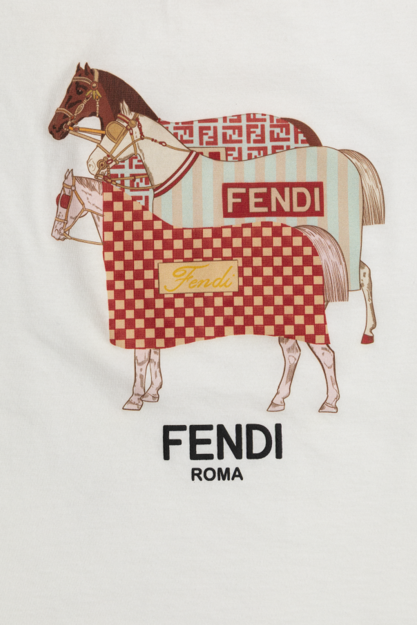 Fendi Kids T-shirt com estampado