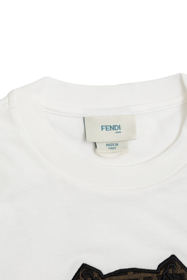 Fendi Kids T-shirt with a patch
