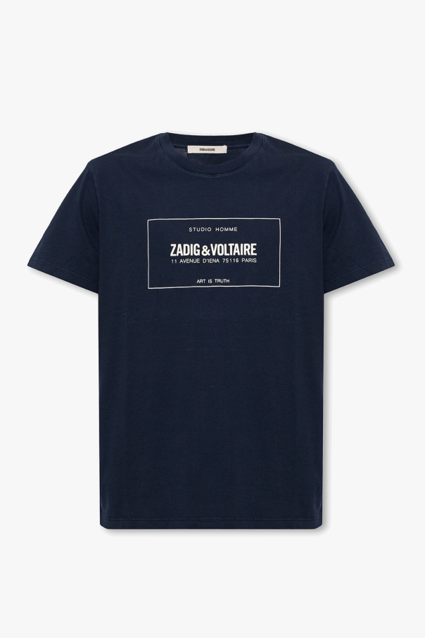 Zadig & Voltaire ‘Ted’ T-shirt Baumwolle with logo