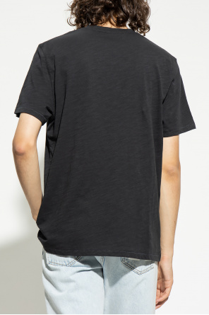 drawstring hood elongated puffer jacket ‘Stocky’ T-shirt