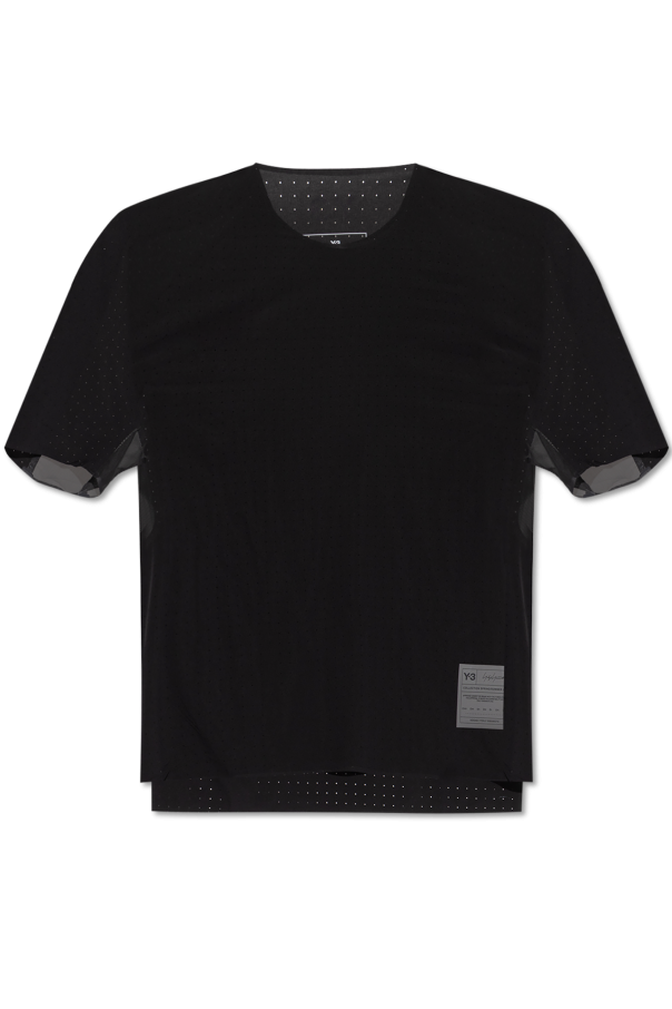 Y-3 T-shirt z perforacją
