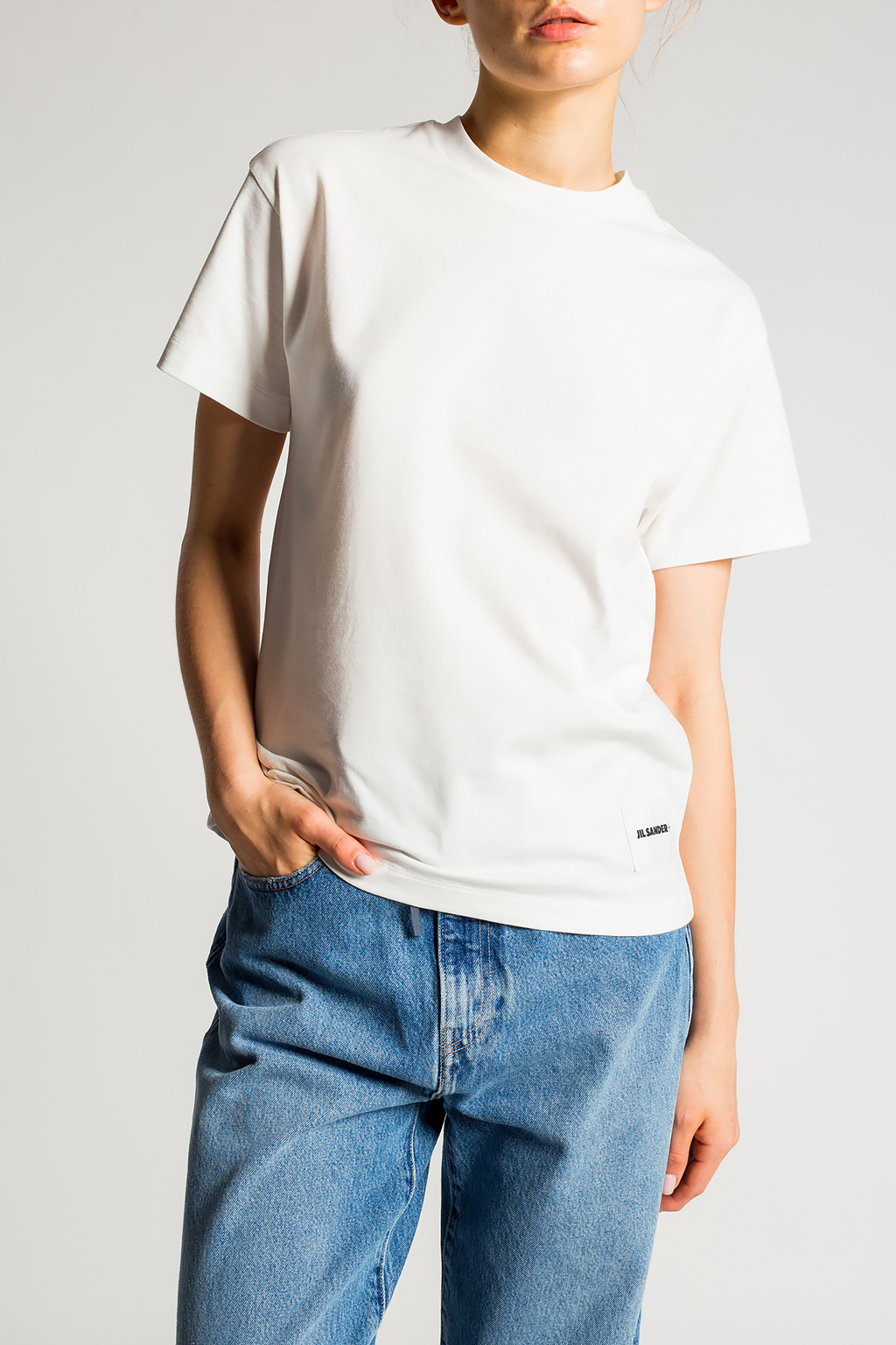 JIL SANDER+ jil sander plus printed logo back tee jpur