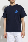 JW Anderson NAVY BLUE T-shirt with logo