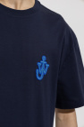 JW Anderson NAVY BLUE T-shirt with logo