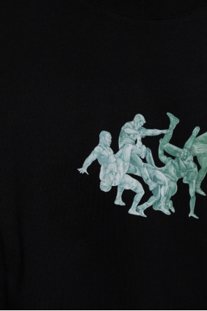JW Anderson Bedrucktes T-Shirt aus schwerem Jersey aus Bio-Baumwolle