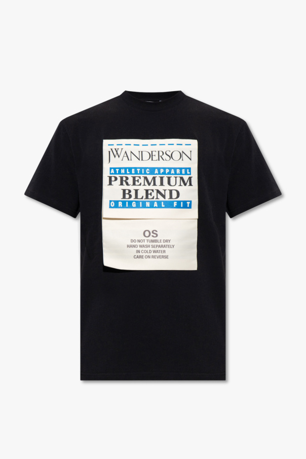 JW Anderson AMBUSH T-Shirt mit Logo-Print Blau