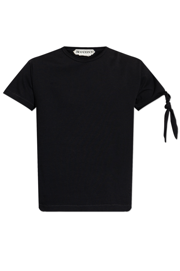 T-shirt with a knot on the shoulder od JW Anderson