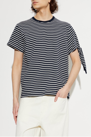 JW Anderson Camiseta con estampado de rayas