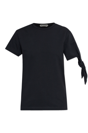 T-Shirt mit Knoten an der Schulter