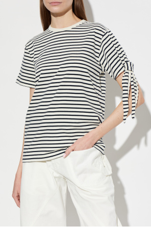 JW Anderson Camiseta con estampado de rayas